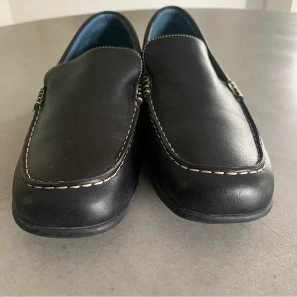 Cole Haan Meribel Black Leather Comfort Moccasin Loafers Orthopedic Chunky - Picture 2 of 6